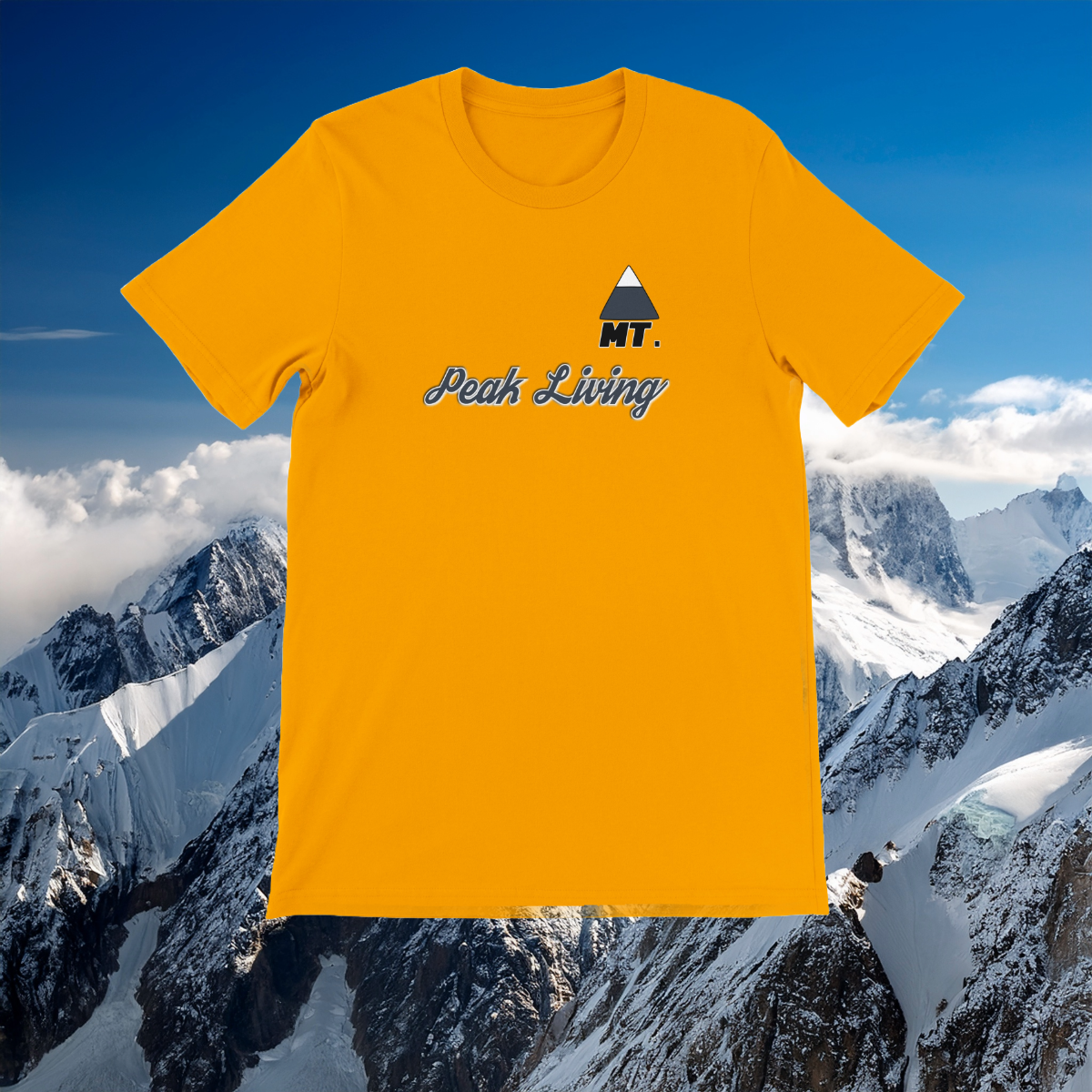Peak Living Everything Mountains Premium Unisex Crewneck T-shirt